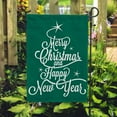 thumbnail image 3 of Merry Christmas and Happy New Year House Flag, Green Decorative Double Sided Yard Flag 28 x 40 inch, 3 of 5