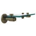 thumbnail image 2 of Tribecca Collection Glass Vanity Shelf with Beveled Edges - Antique Brass / 22 Inch, 2 of 2