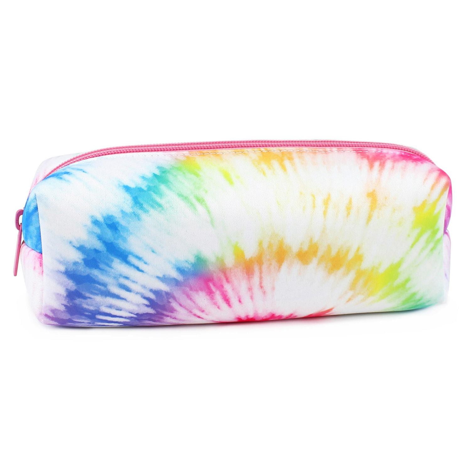 Pen + Gear Tie Dye Print EVA Pencil Pouch in Pastel Rainbow Colours