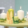 thumbnail image 3 of ERK 1Pcs Hand Woven Rabbit Ears Mini Storage Easter Egg Desktop Multicolor Storage Baskets., 3 of 5