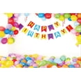 thumbnail image 2 of ABPHOTO 7x5ft Photography Backdrop Happy Birthday Colorful Balloons Ribbon 1st Birthday Photo Background Backdrops, 2 of 4