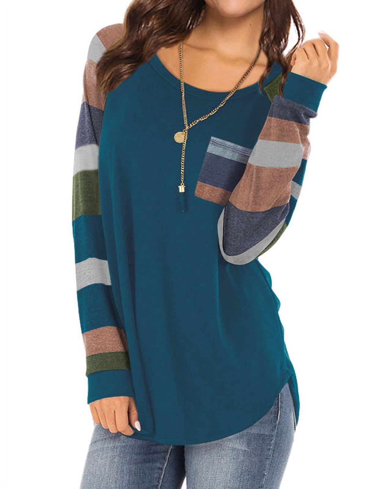 color block long sleeve top