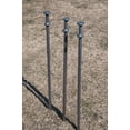 Moose Supply Heavy Duty Double Head Steel Tent Stakes 4 Pack, 3/4" x 36