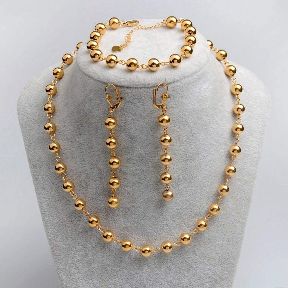 hautoyoSimple Spherical Beads Golden 