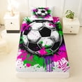thumbnail image 3 of Erosebridal Soccer Football Game Twin Sheet Sets,Kids Sport Theme Bedding For Ball Lovers 3 Pieces, 3 of 6