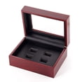 thumbnail image 2 of 1-7 Holes Championship Ring Display Case Box Wooden Collection Storage Box, 2 of 13