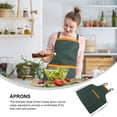 thumbnail image 3 of IDEANATEGRATE Delantal De Tela Y ABS Con Bolsa Para Herramientas En Color Verde Para Cocina, 3 of 7