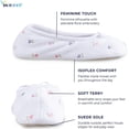 thumbnail image 2 of isotoner Womens Embroidered Terry Ballerina Slippers, 2 of 7