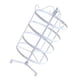 thumbnail image 5 of Desmontable 4 niveles giratorio 72 pares pendiente collar llavero organizador Blanco Hugo estante giratorio del sostenedor del pendiente, 5 of 10