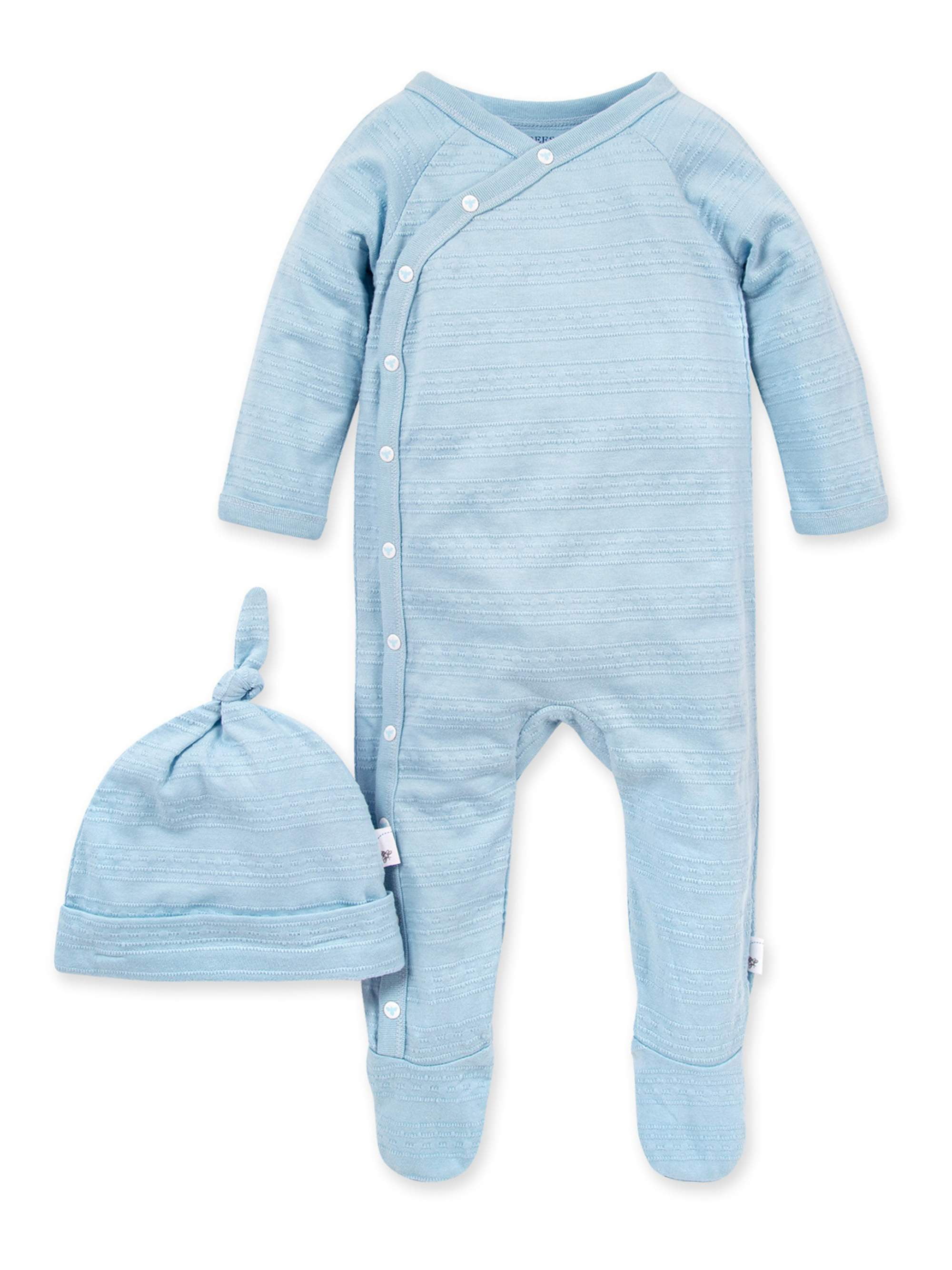 Burt's Bees Baby Baby Boy Burt's Bees Baby Organic Jacquared Stripe