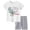 White, variant on Boys Toddler Summer Clothes 2T 3T 4T 5T Kids 2-7 Years Boys Outfits Letter Graphic Short Sleeve Shirt T-Shirt Tops + Casual Shorts Set (Red,2-3 Years)