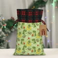 thumbnail image 5 of Rocae Cute Dinosaurs Cartoon Print Christmas Drawstring Linen Gift Bag with Drawstrings Treat Bag Goody Present Bags for Christmas Party Favor, 5 of 8