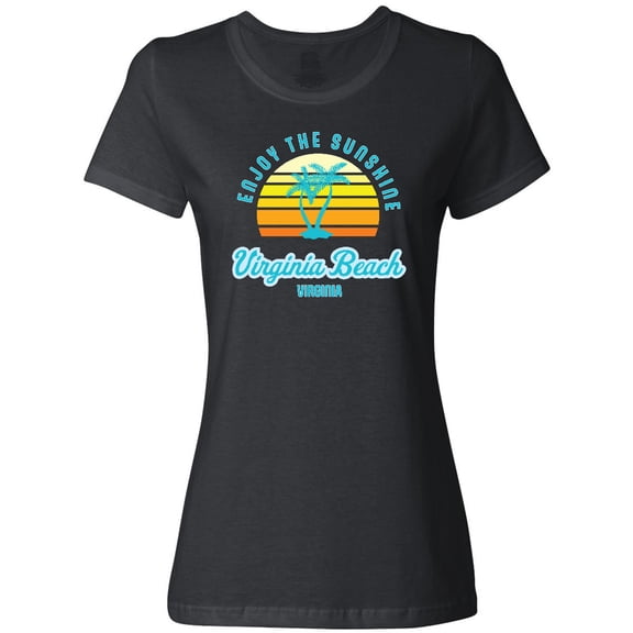 Inktastic Summer Enjoy the Sunshine Virginia Beach Virginia in Blue Women's T-Shirt