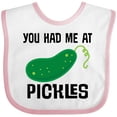 thumbnail image 3 of Inktastic You Had Me at Pickles Boys or Girls Baby Bib, 3 of 4