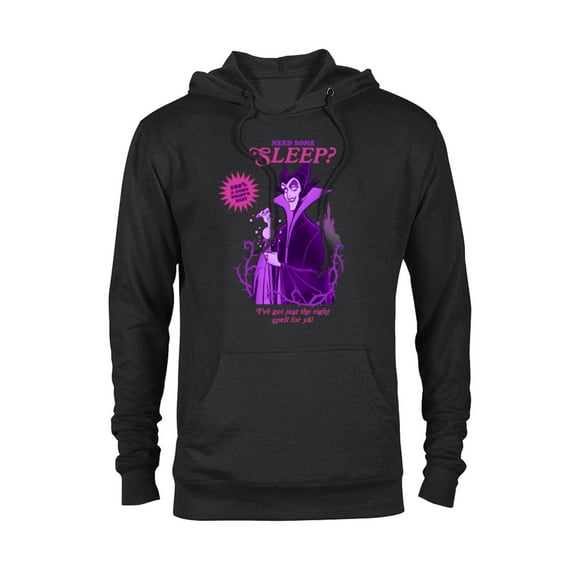 Disney Villains for Hire Maleficent Need Some Sleep? - Pullover Hoodie for Adults - Customized-Black