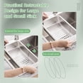 thumbnail image 4 of Over the Sink Retractable Kitchen Sink Basket, Stainless Steel Extendable Kitchen Sink Basket, Drainage Basket with Multiple Holes for Kitchen Dishware Vegetables Fruits, 4 of 8