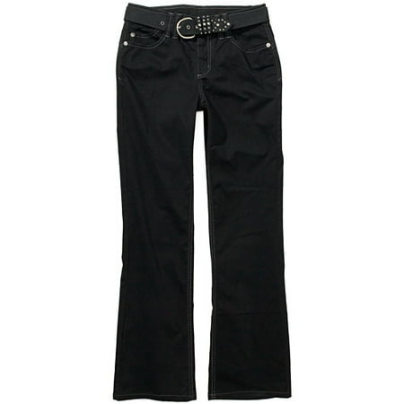 Faded Glory - Women's Twill Pants With Rivet Belt