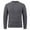 Dark Gray, variant on Qulqfy Crew Neck Men Sweater Pure Long Sleeve Knit Gray Winter Fall Basic Pullover Sweaters Men Shirts L