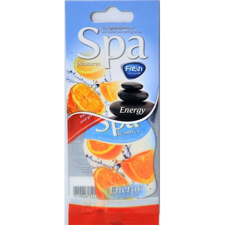 (5 pack) (5 Pack) Fresh Way SF01 - Dry Spa Car Air Freshener (Energy) 3 Pack