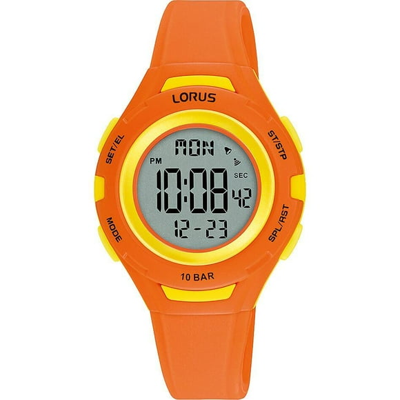 Lorus R2399P Digital Unisex Watch - Orange