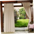 thumbnail image 4 of AURARMLET Light Filtering Curtains Polyester Beige 1Set for Office, 4 of 8