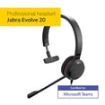 thumbnail image 2 of Jabra Evolve 20SE MS Mono Wired Headset, 2 of 6
