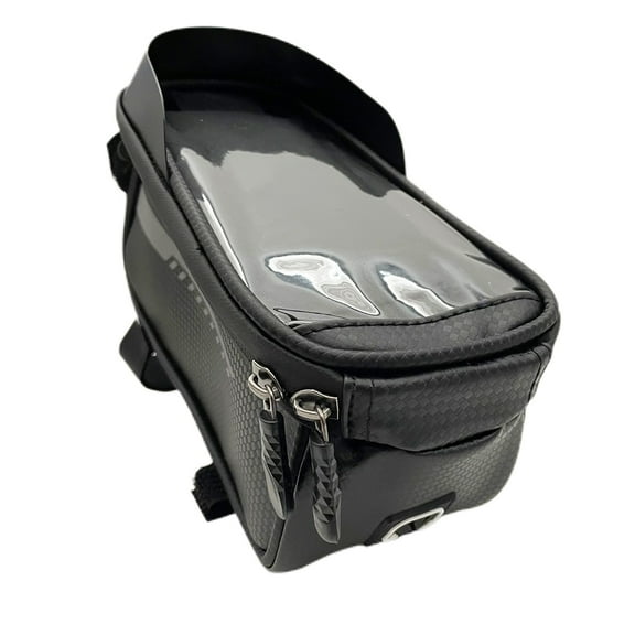 INTBUYING Bicycle Storage Bag Double Zippers Bike Front Beam Bag Waterproof