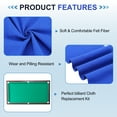 thumbnail image 3 of Uxcell 8ft Billiard Cloth Pool Table Felt Kit with 6 Cloth Strips Thickened Fit for Home Clubs Bars Indoor Sports Games, Blue, 3 of 5