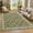 Green, variant on GlowSol 10'x13' Large Area Rugs Farmhouse Floral Print Washable Rug Soft Non Slip Low Pile Accent Carpet for Living Room Bedroom, Brown