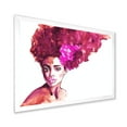 thumbnail image 2 of Designart 'Portrait of Afro American Woman VI' Modern Framed Art Print, 2 of 4