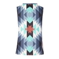 thumbnail image 5 of USSUMA Womens Western Ethnic Style Tank Tops Geometric Rhombus Printed Shirts for Women Sleeveless V Neck Summer Casual Tee, 5 of 7