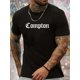 thumbnail image 1 of Comfy Stretchy Men's Short Sleeve Compton Graphic T-shirt, Trendy s For Summer Casual Daily Style Fashion Clothing Tee For Adult, Men, Women, Teen, Teenager, Adolescent,Youth, 1 of 6