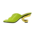 thumbnail image 3 of Ninety Union GYPSY Open Toe Metal Heel Slide, Lime, 4, 3 of 5