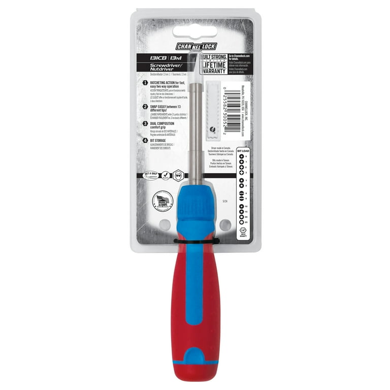 a-chan　1010 Channellock 13-in-1 Ratcheting Screwdriver, Aluminum Alloy