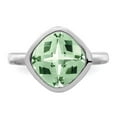 thumbnail image 5 of Sterling Silver Rhodium Green Quartz Ring, 5 of 6