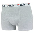 thumbnail image 2 of Fila Men's Boxer Shorts, Pack Of 2 - Cotton, Plain Light Gray S (Small), 2 of 3
