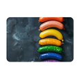 thumbnail image 2 of Uemuo Rainbow Sausages On Dark Slate Printed Door Mat Indoor Doormat 16"x24",Front Back Door Mats Non Slip Entrance Rugs,Inside Doormats for Entryway, 2 of 9