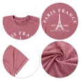 thumbnail image 4 of 2025 France Chemise Femmes T-Shirts pour Femmes Tour T-Shirt Voyage Femmes T-Shirts Compression en France T-Shirts Vacances Col Roulé Simulé Femmes Manches Longues Hauts, 4 of 7