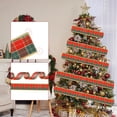 thumbnail image 2 of Cinta navideña a cuadros roja y verde - 2 metros - para coronas navideñas, recuerdos de boda, bricolaje, envoltura de regalos, 2 of 5