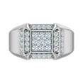 thumbnail image 3 of 3/4 Carat Men Diamond Wedding Band Ring in 14K White Gold(Ring Size 12.5), 3 of 6