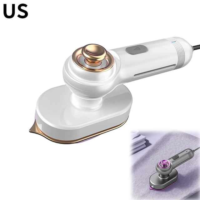 Travel Steamer Iron for Clothes,2-in-1 Handheld Steam Iron with Anti-Scald Base,Portable Ironing Machine,20s Fast Heat-Up, Sharp-Corner Detail Panel, Foldable 180 Handle, Compact for Home& Travel
