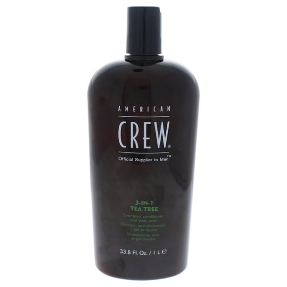 3-In-1 Tea Tree Shampoo & Conditioner & Body Wash by American Crew for Men - 33.8 oz Shampoo & Conditioner & Body Wash American Crew belleza