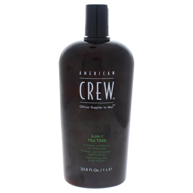 3-In-1 Tea Tree Shampoo & Conditioner & Body Wash by American Crew for Men - 33.8 oz Shampoo & Conditioner & Body Wash American Crew belleza