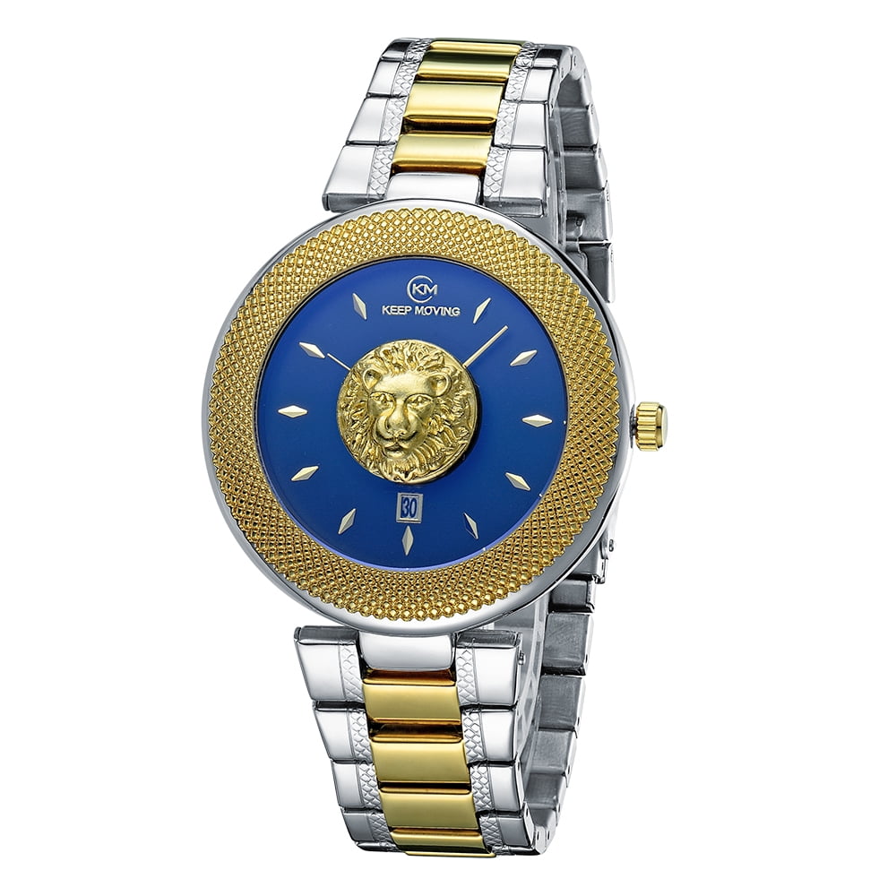 KEEP MOVING KEEP MOVING Quartz Watch Men and Women Stainless Steel