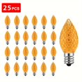 thumbnail image 1 of PEACNNG 25pcs Mini LED Christmas Bulbs - 0.5W E12 C7 Candle-Shaped Colorful Lights for Holiday  Party & Wedding Decorations, 1 of 7