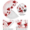 thumbnail image 2 of FMSHPON Romantic Heart Red Xmas Christmas Tree Skirt Stand Mat for Holiday Party Decoration Indoor Outdoor 36 inches, 2 of 6