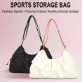 thumbnail image 6 of Travel Duffel Bag, Gym Bag for Women with Shoe Compartment, Large Expandable Weekender Bags for Women, Workout Overnight Carry on Duffle Bag for Travel, White, 6 of 8