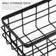 thumbnail image 5 of Cesta de alambre de metal rectangular para almacenamiento en la pared del baño, estante de almacenamiento para ducha, 5 of 7