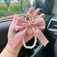 thumbnail image 4 of Ckraxd Pearl Chain Keychain with Bow, Bag Strap Extender, Double-Sided Keychain Accessory, Perfect for Purse & Handbag Replacement, Stylish & Durable, 4 of 4
