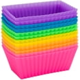 thumbnail image 5 of Moldes rectangulares gigantes para cupcakes, moldes de silicona para hornear de 3,15 pulgadas, 5 of 5